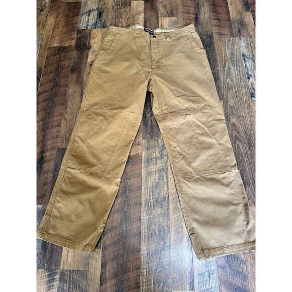 Mountain Khakis Pants Beige Double Knee Alpine Utility Climbing Tag 40x32 - Picture 1 of 7
